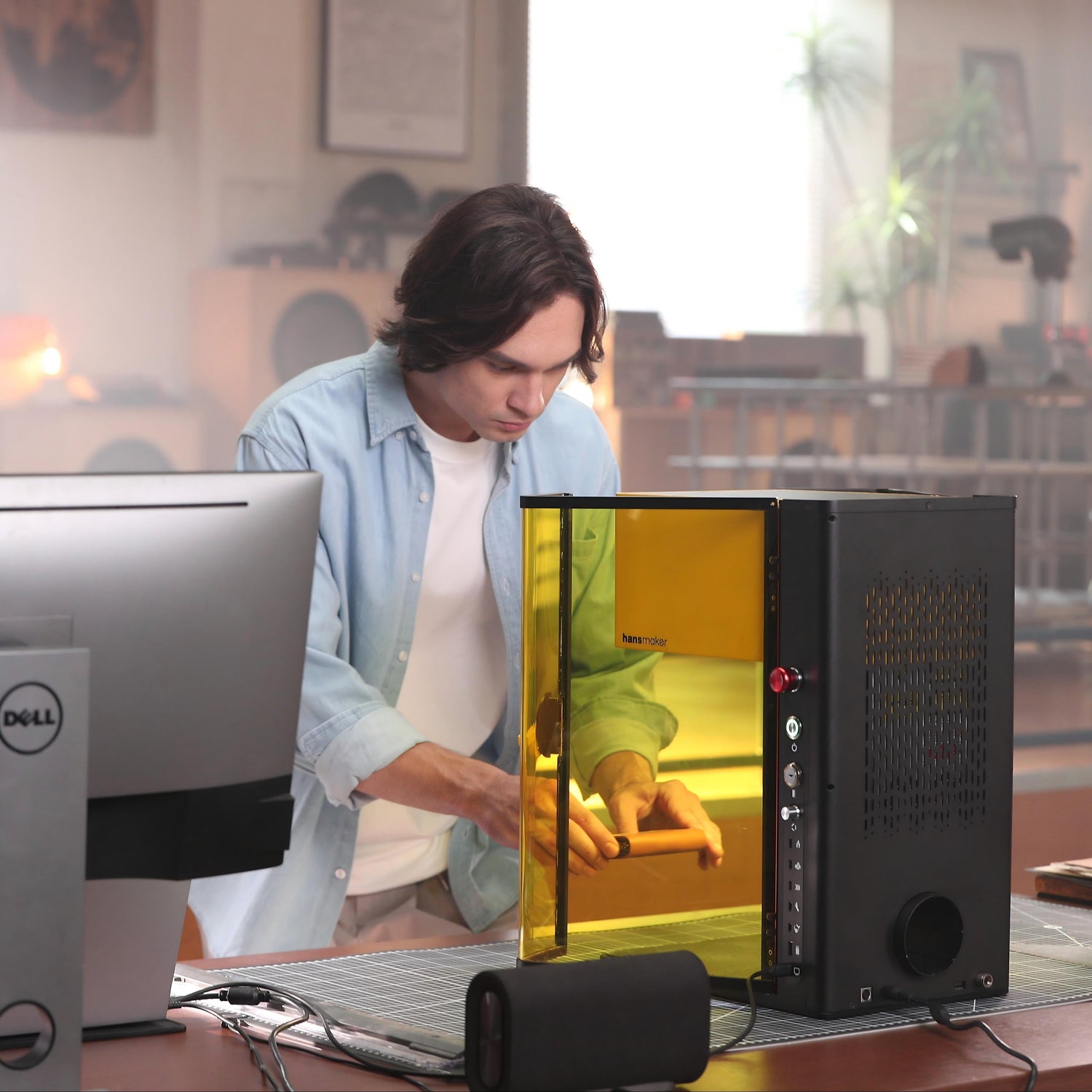 Disruptive Combination - hansmaker D1 Ultra 20W Diode + 30W Fiber Laser Engraver