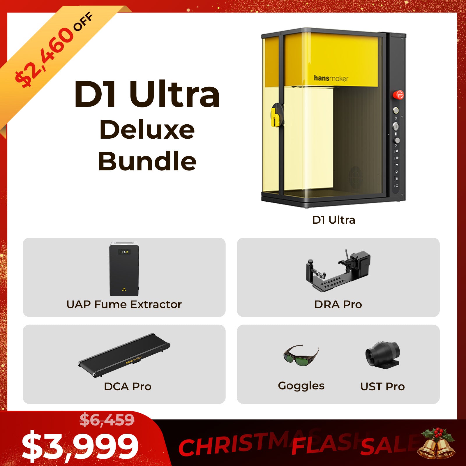 Pre-order hansmaker D1 Ultra Dual Laser Engraver