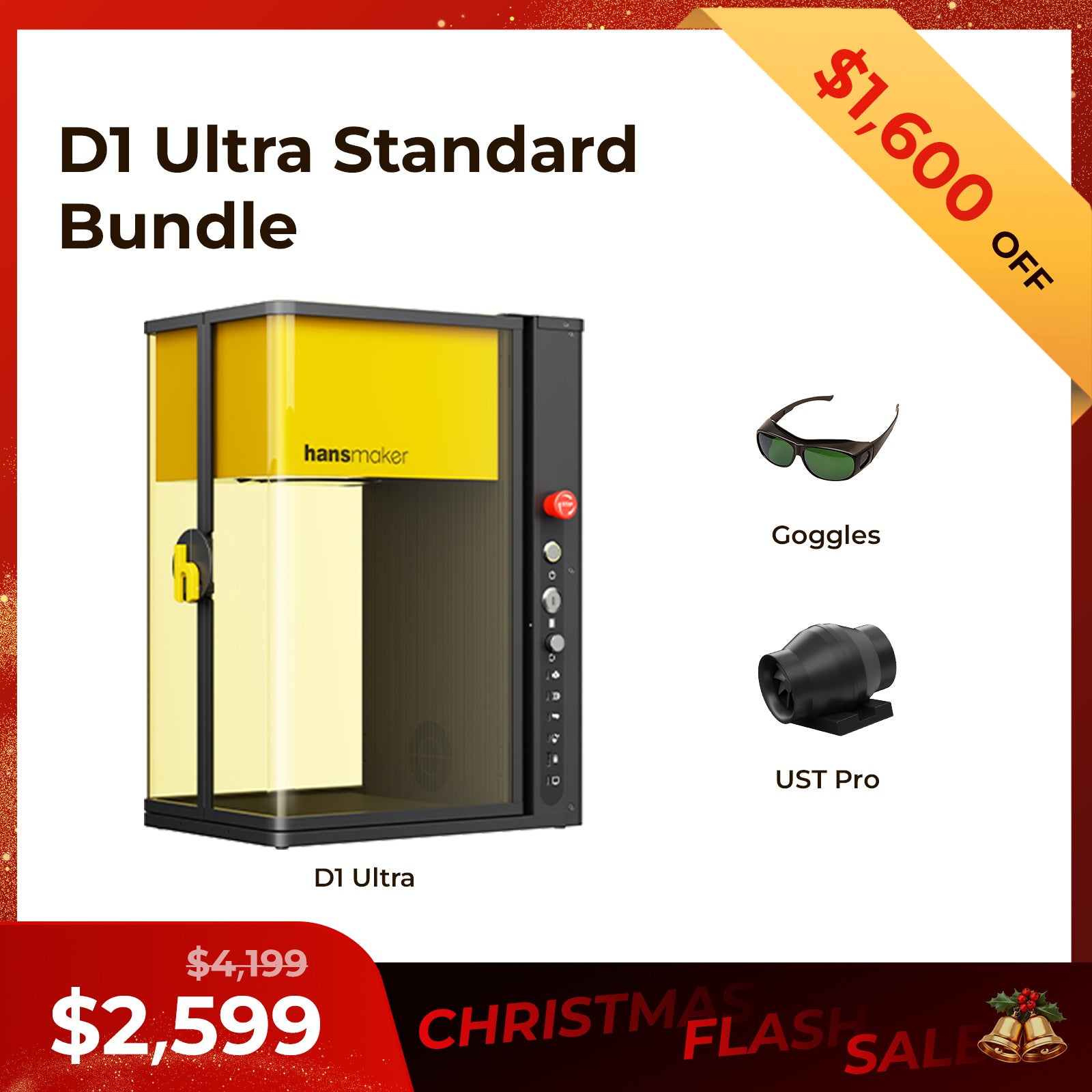 Pre-order hansmaker D1 Ultra Dual Laser Engraver