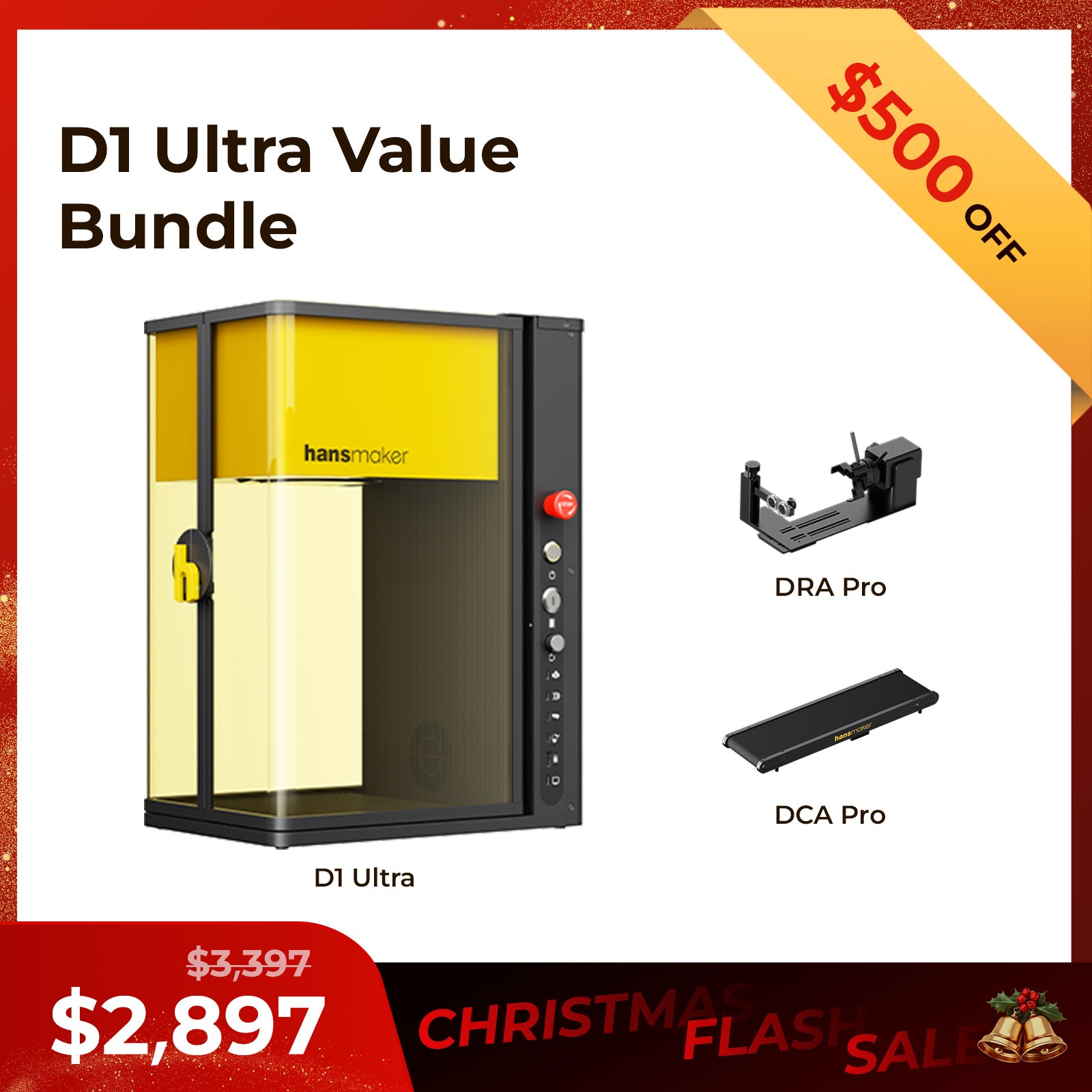 Pre-order hansmaker D1 Ultra Dual Laser Engraver