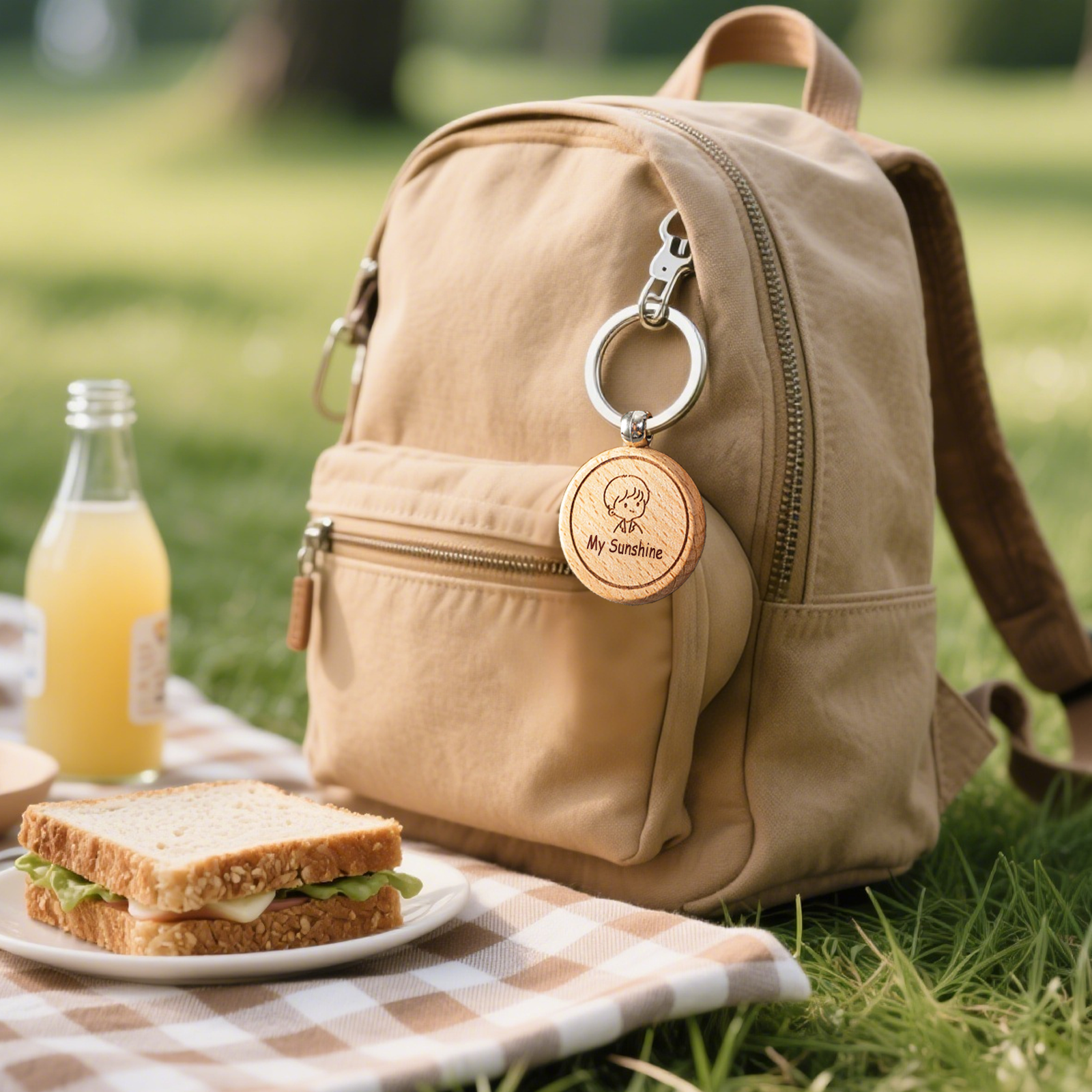 Beechwood Round Keychains (10pcs)