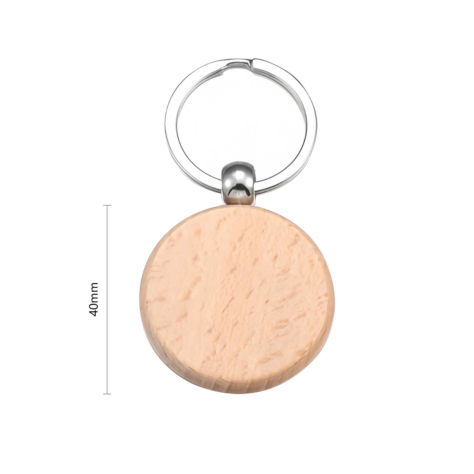 Beechwood Round Keychains (10pcs)