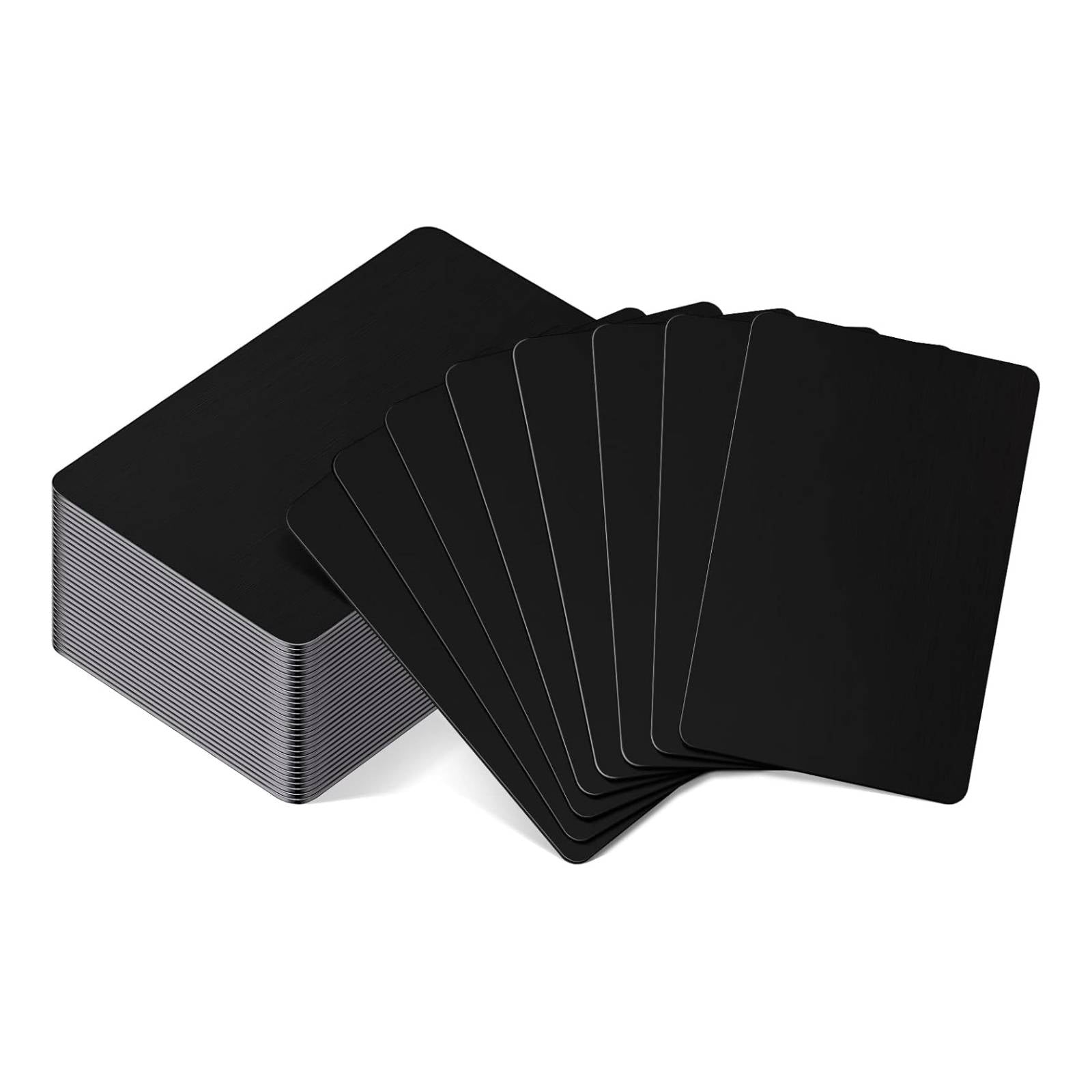 Frosted Black Metal Business Cards