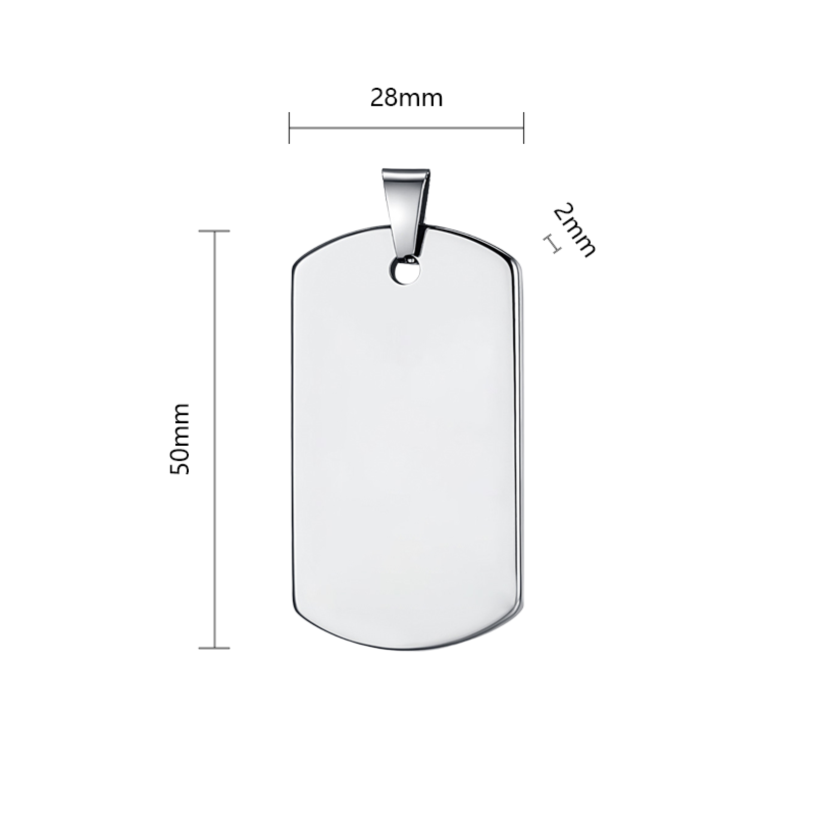 Stainless Steel Army Tags (10pcs)