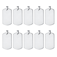 Stainless Steel Army Tags (10pcs)