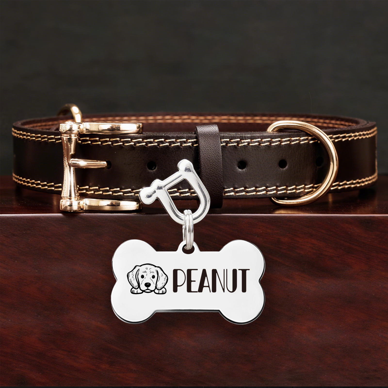 Stainless Steel Bone Tags (10pcs)