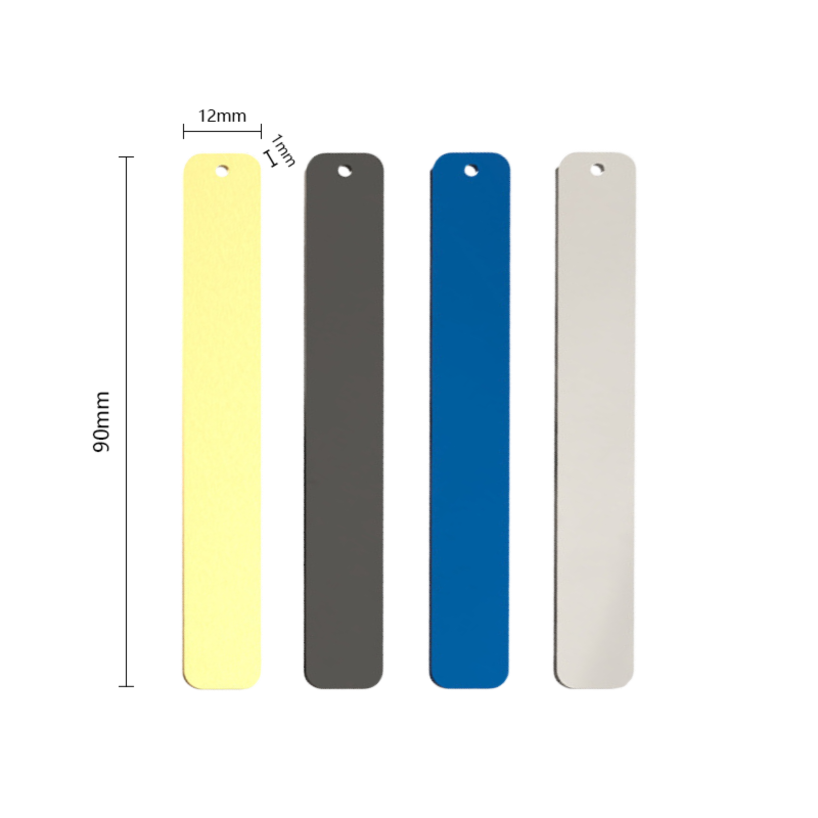 Stainless Steel Bookmarks 4 Colors (8pcs)