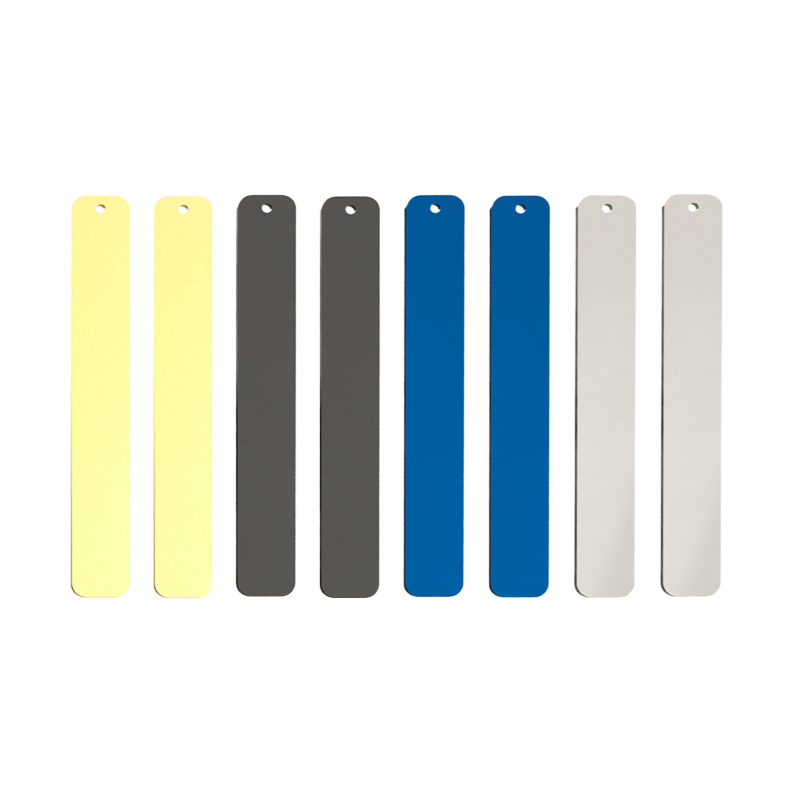 Stainless Steel Bookmarks 4 Colors (8pcs)