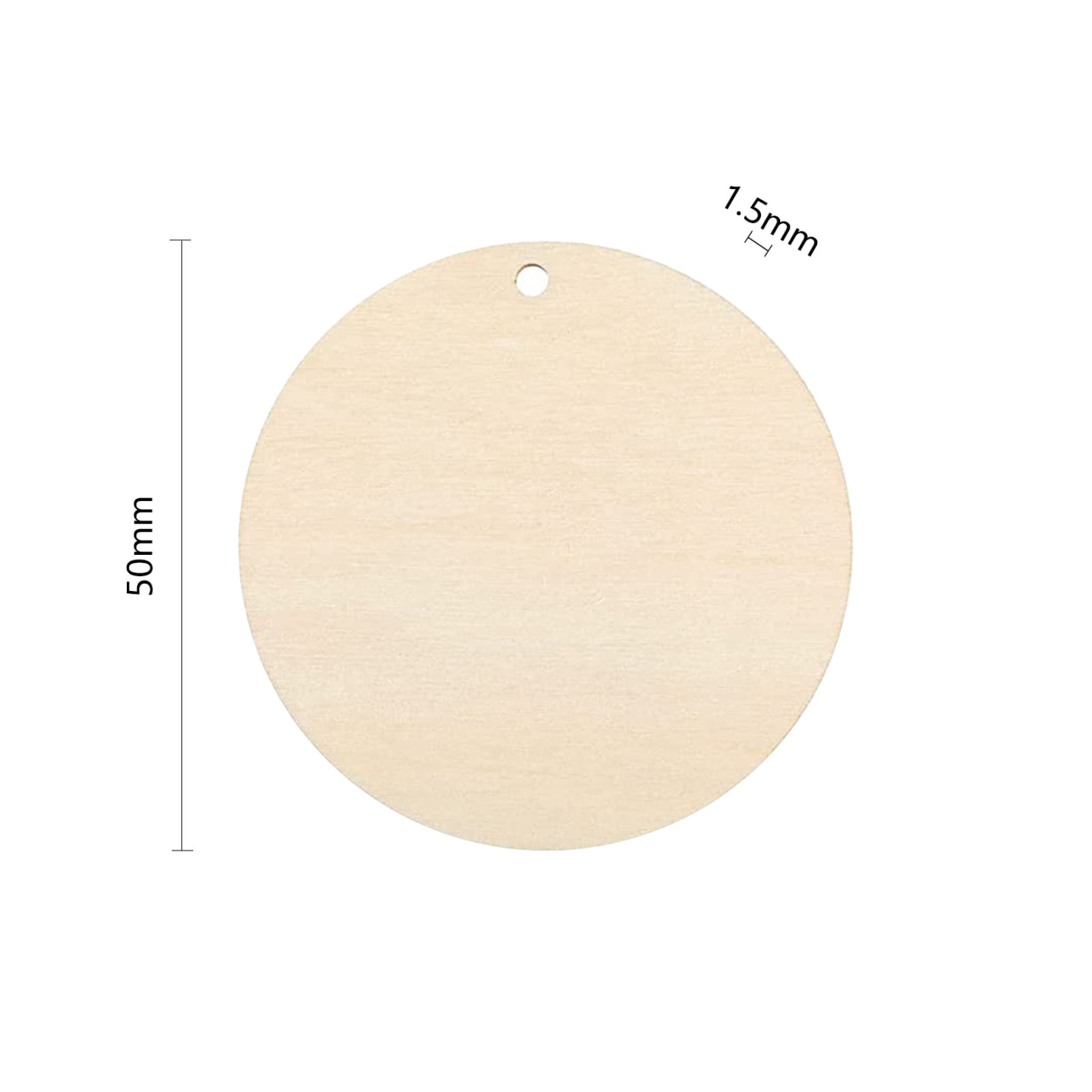 Wooden Round Pendant pieces (30pcs)