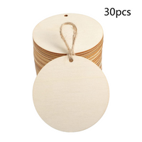 Wooden Round Pendant pieces (30pcs)