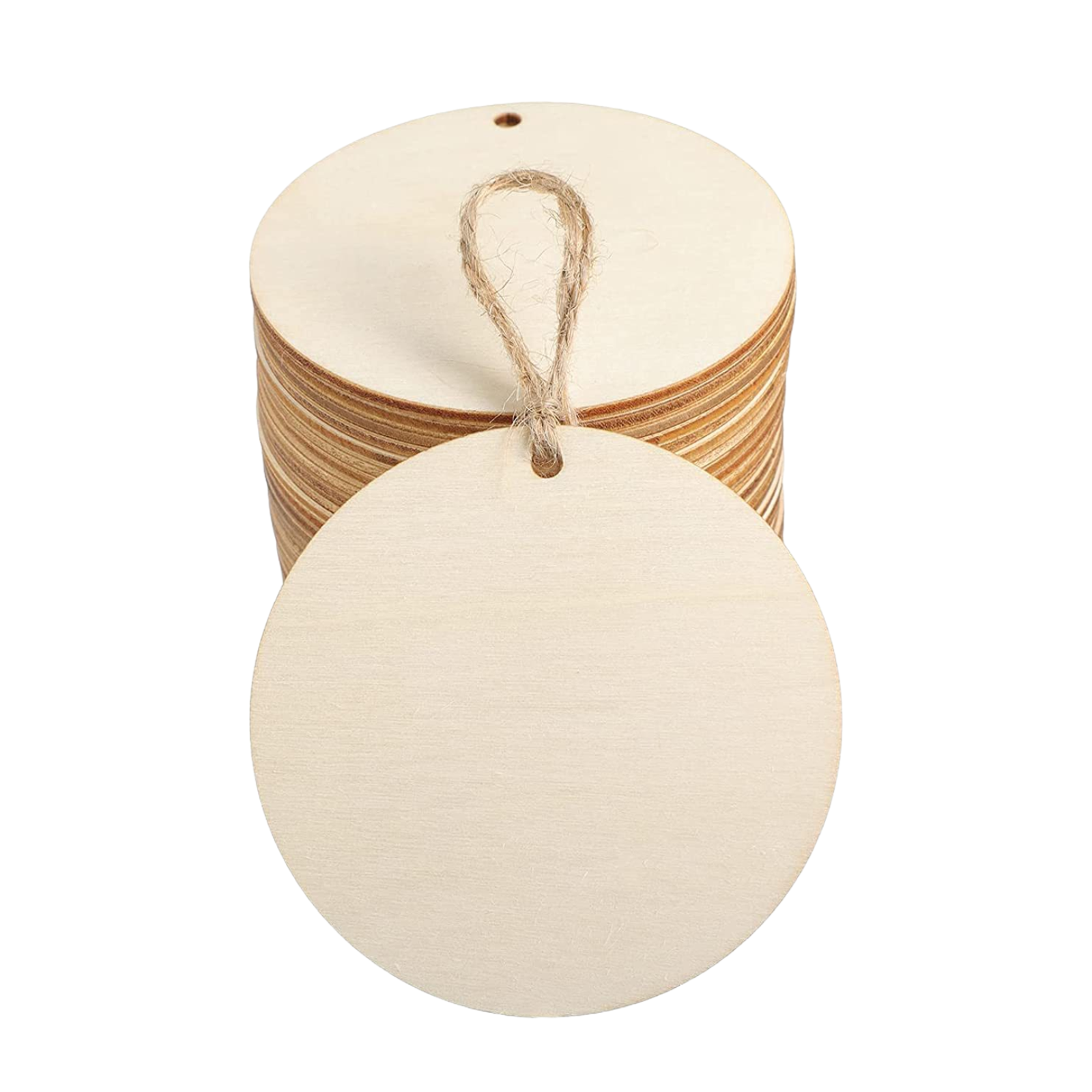 Wooden Round Pendant pieces (30pcs)